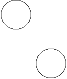 斜めに図形二つ