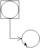 左下で直角に曲がった線